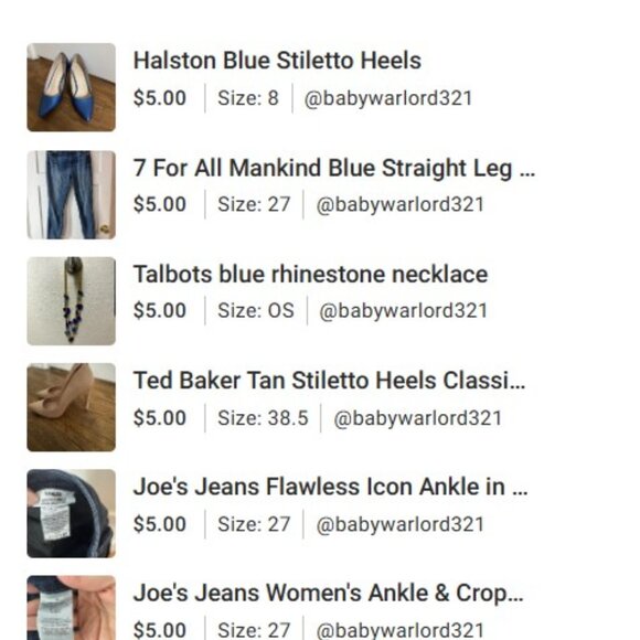 BUNDLE OF 7 ITEMS FOR @BABYWARLORD321 - Picture 1 of 1